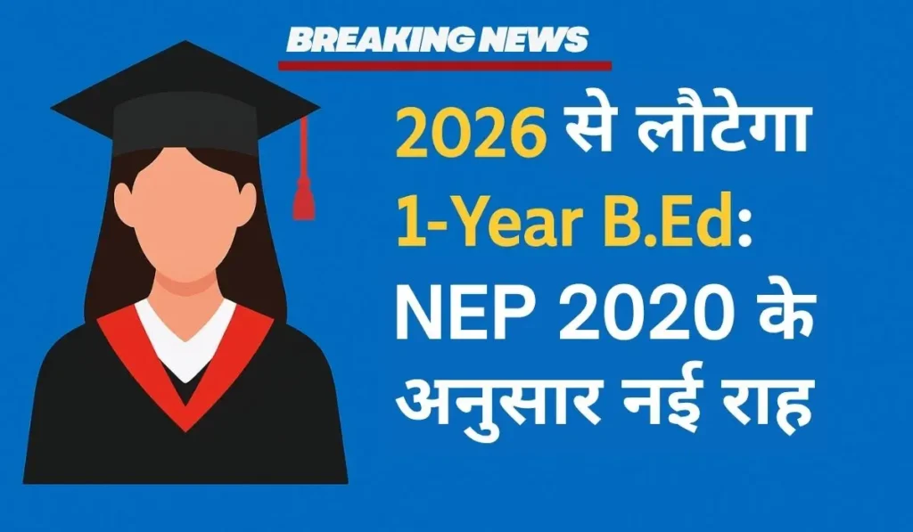 1‑Year B.Ed