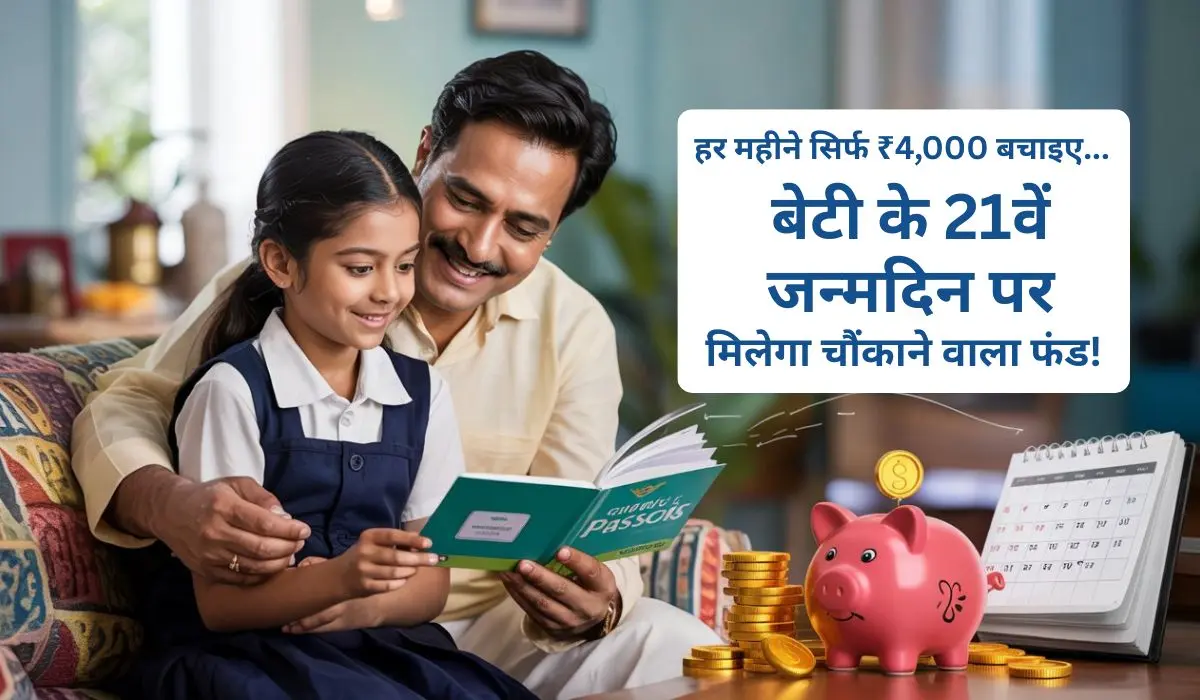 हर महीने सिर्फ ₹4,000 बचाइए... बेटी के 21वें जन्मदिन पर मिलेगा चौंकाने वाला फंड!